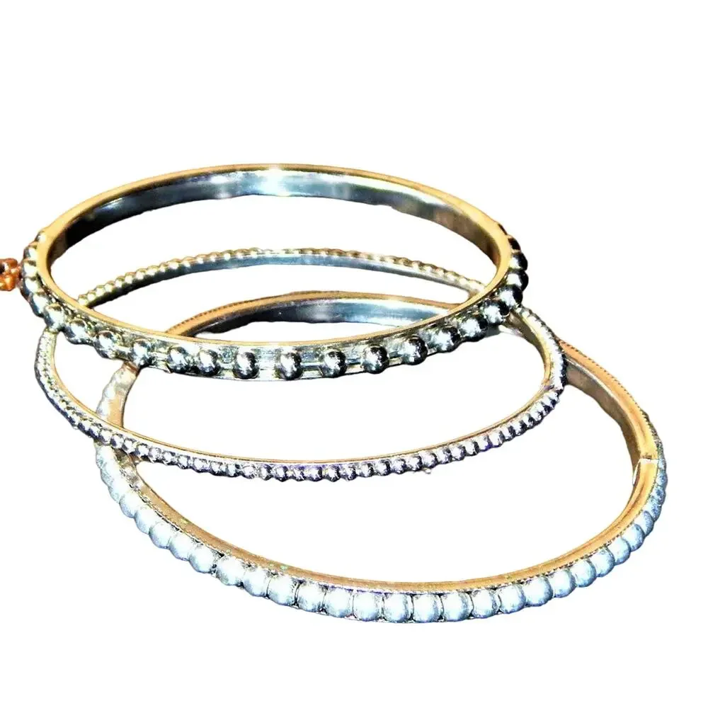 Steam Punk Earrings/ Ball Bearing Bangles - Picture 2 of 12